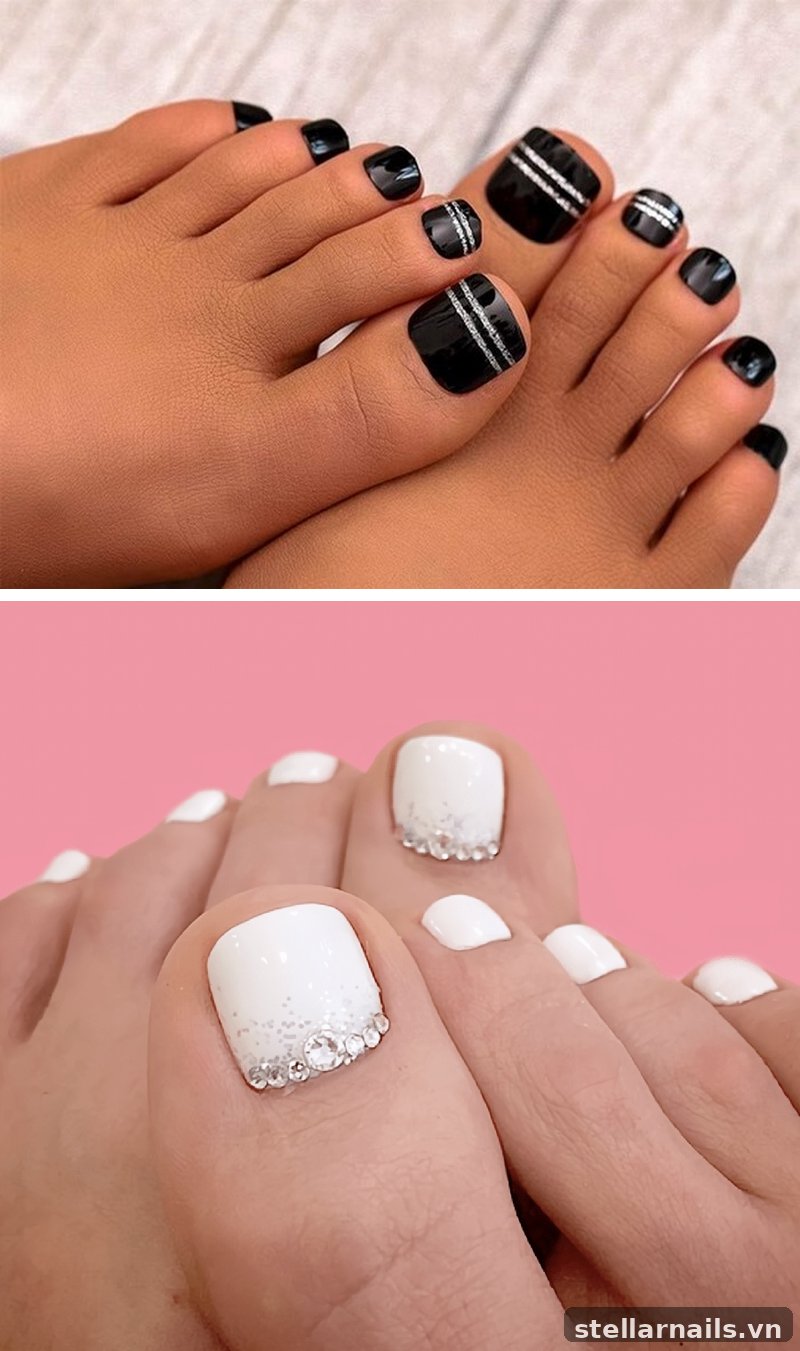 Mẫu móng chân màu đỏ rượu cho da trắng sáng