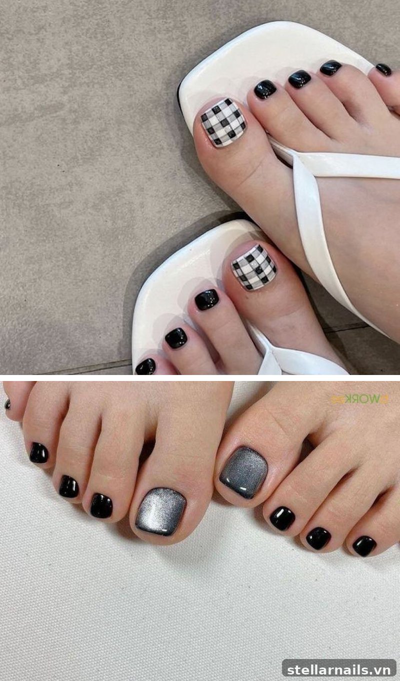 Mẫu móng chân đơn giản nude nhạt đi làm hằng ngày