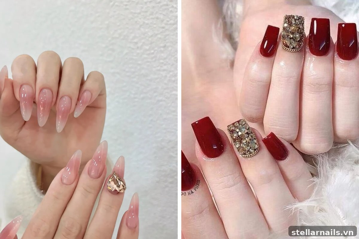 mẫu nail móng dài linh hoạt cho nhiều dịp