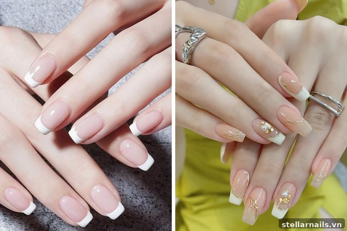 mẫu nail móng ngắn form oval mềm mại