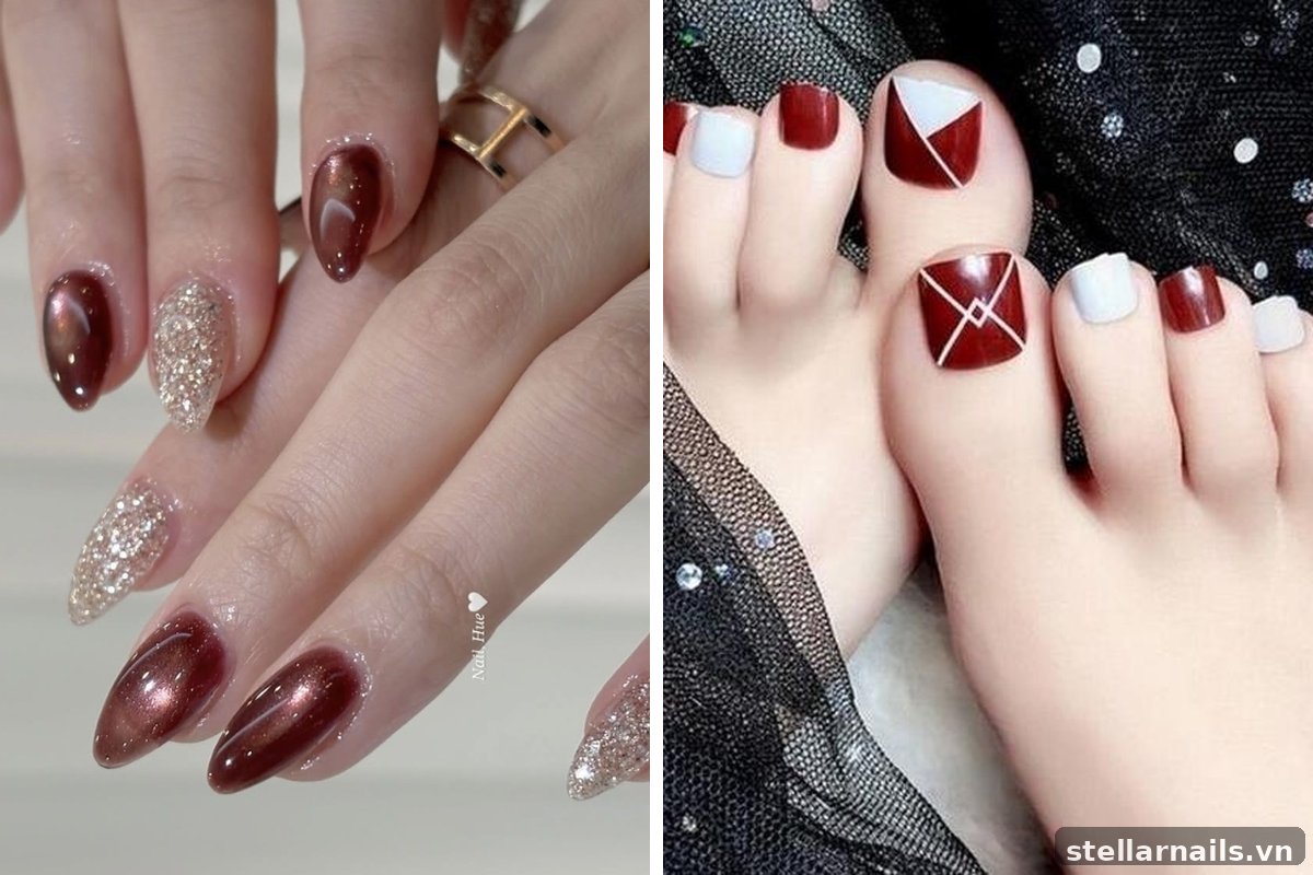 móng tay mắt mèo cho da ngăm khỏe khoắn