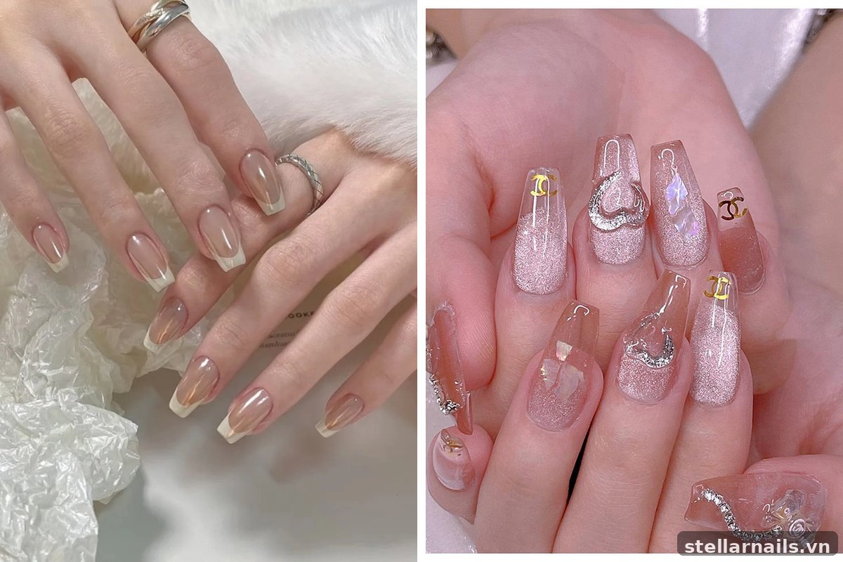 nail mắt mèo móng dài form oval