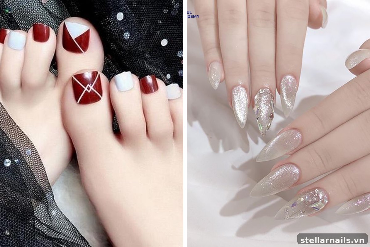 móng tay mắt mèo màu trầm nhẹ nhàng cho ngày thường